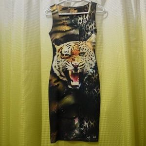 Bodycon Leopard Tiger Dress